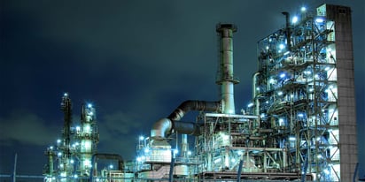 petrochemical plant at night 1500x750