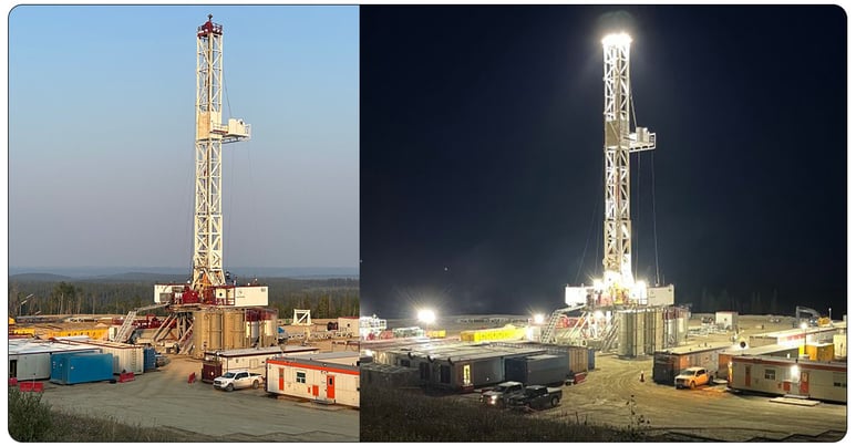 Day and Night Operations on a Drilling Rig site. Operator safety on remote lease sites is a critical lighting priority.