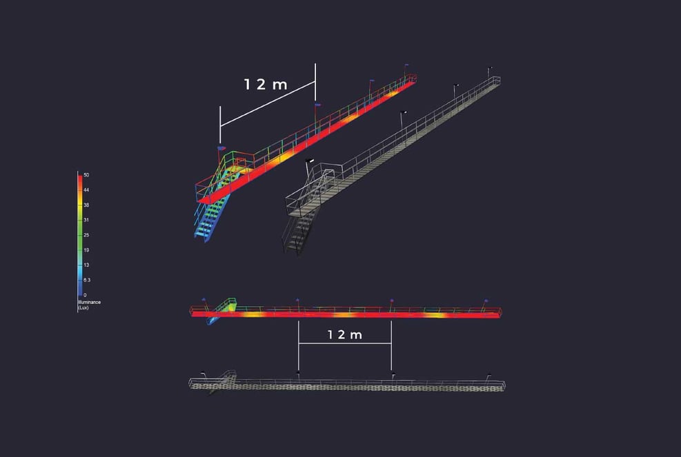 Nemalux fixtures distribute light 12 meters which is double that of conventional fixtures.